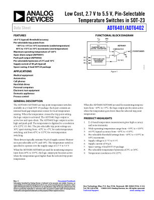 ADT6401 数据手册首页