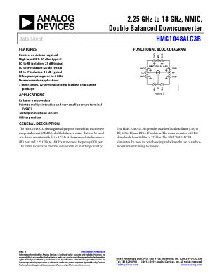 HMC1048A datasheet cover page