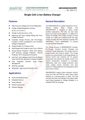 AW32006ZXXXSPR datasheet cover page