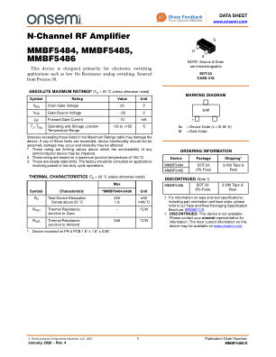 MMBF5486 数据手册首页