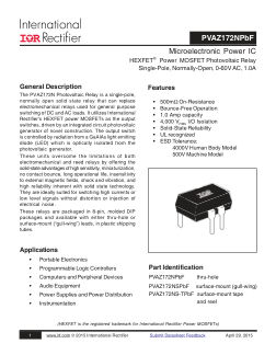 PVAZ172N datasheet cover page