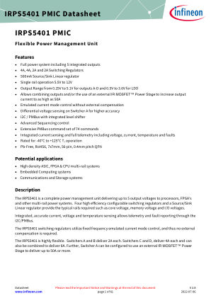 IRPS5401M datasheet cover page