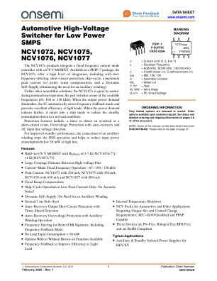 NCV1070 datasheet cover page