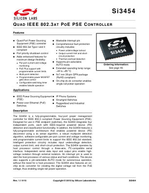 SI3454-B01-IMR datasheet cover page
