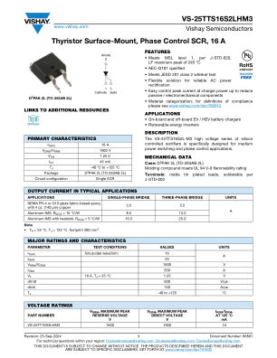 VS-25TTS16S2LHM3 datasheet cover page