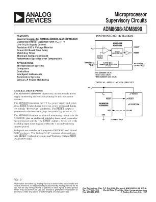ADM8698 datasheet cover page