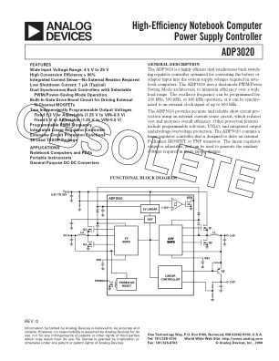 194311202ADP3020 数据手册首页