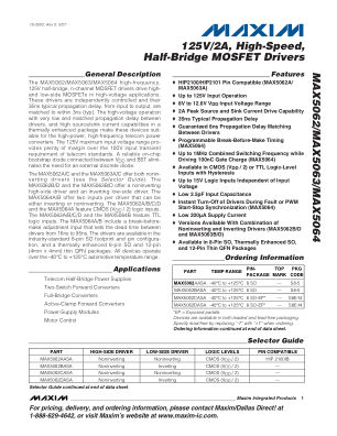 MAX5062-MAX5064B datasheet cover page