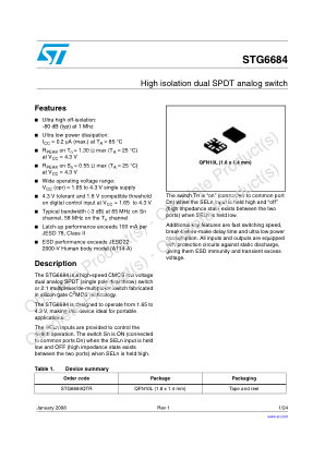 STG6684 数据手册首页