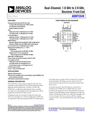 ADRF5549 数据手册首页
