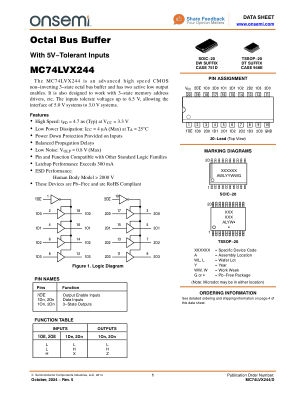 MC74LVX244 数据手册首页