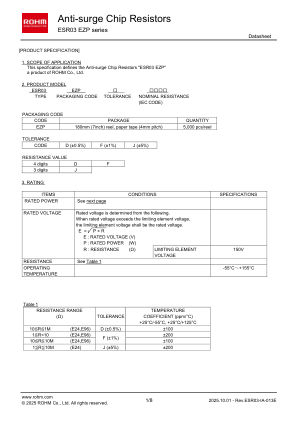 ESR03EZPJ 数据手册首页