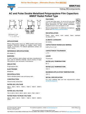MMKP383 datasheet cover page