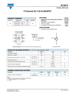 SI1067X 数据手册首页