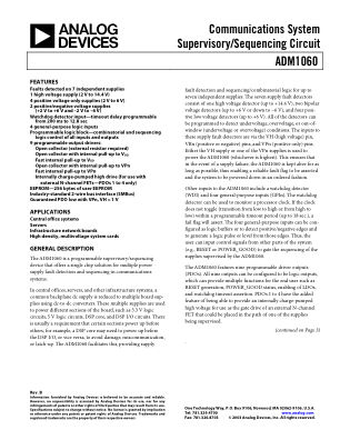 ADM1060 datasheet cover page