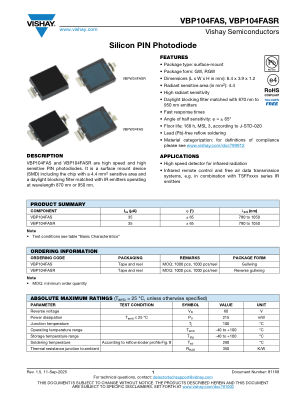 VBP104FA 数据手册首页