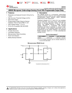 LM8365 datasheet cover page