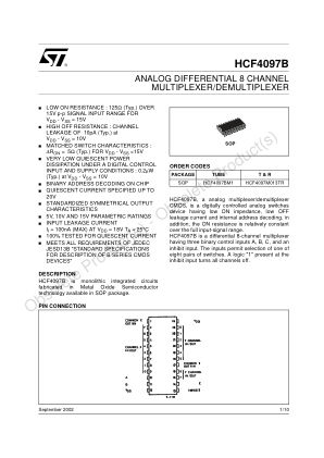 HCF4097 数据手册首页