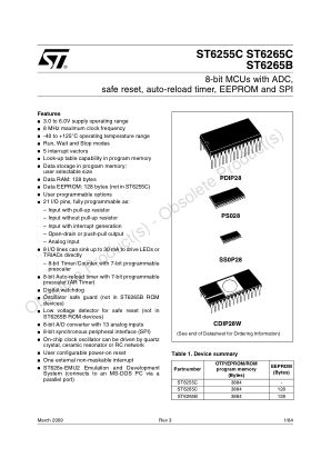 ST6265C 数据手册首页
