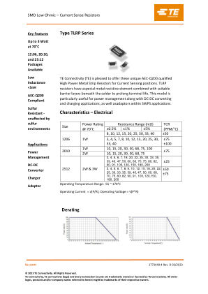 TLRP3A30CR100FTE 数据手册首页