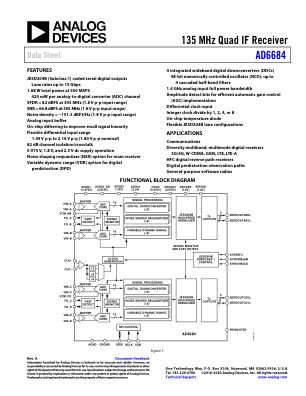 AD6684 数据手册首页