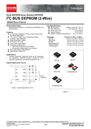 BR24G16NUX-5Z datasheet cover page