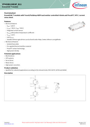 IFF450B12ME4P-B11 datasheet cover page