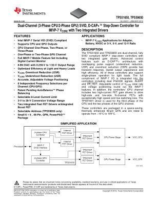 TPS59650 datasheet cover page