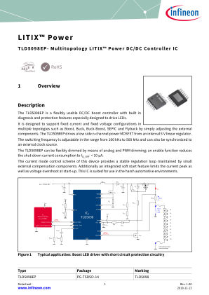 TLD5098EP datasheet cover page