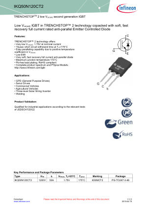 IKQ50N120CT2 datasheet cover page