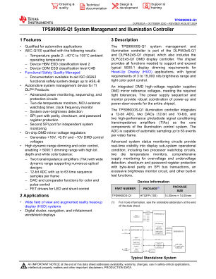 TPS99000S-Q1 datasheet cover page
