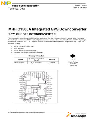 MRFIC1505A 数据手册首页