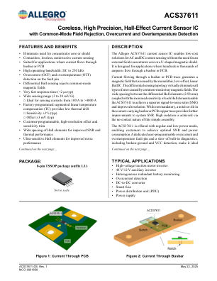 ACS37611 datasheet cover page
