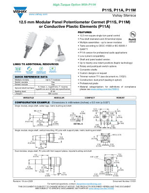 P11SP11AP11M 数据手册首页