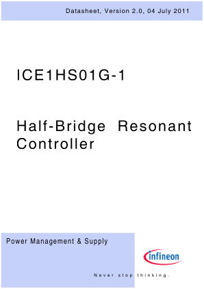 ICE1HS01G-1 数据手册首页