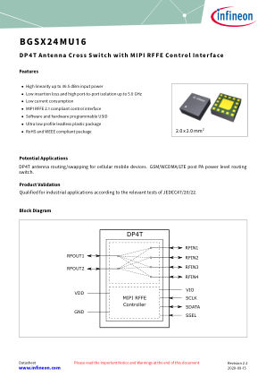 BGSX24MU16 datasheet cover page
