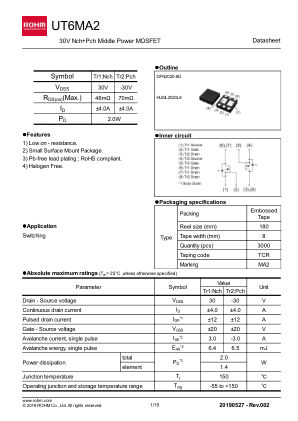 UT6MA2 数据手册首页