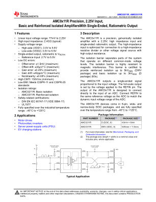 AMC0311R datasheet cover page