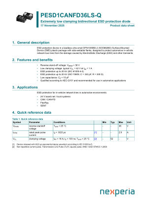 PESD1CANFD36LS-QYL datasheet cover page