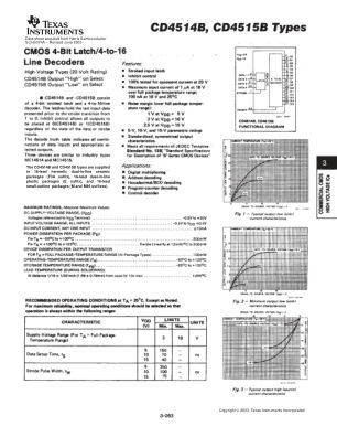 CD4515B-MIL datasheet cover page