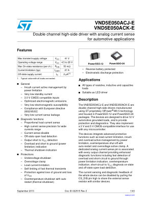 VND5E050ACJ-E 数据手册首页