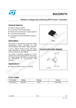 BULD3N7T4 datasheet cover page
