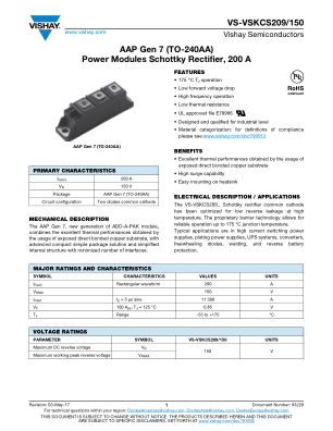 VS-VSKCS209 datasheet cover page