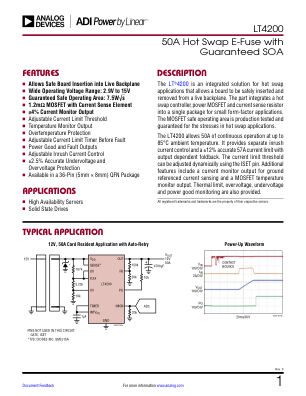 LT4200 datasheet cover page