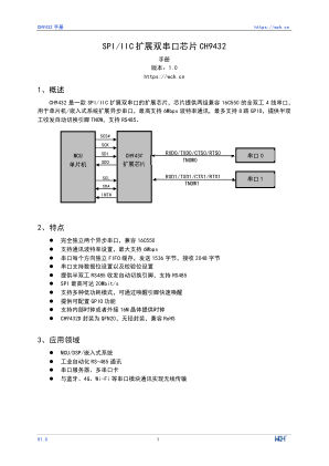 CH9432D 数据手册首页