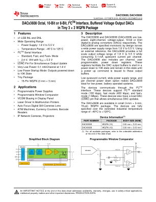 DAC53608 datasheet cover page
