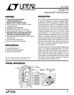 LT1323 datasheet cover page