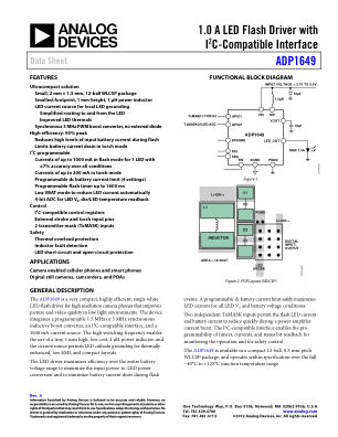 ADP1649 数据手册首页