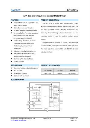 MS35229N datasheet cover page