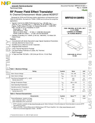 MRF5S19130H-1 数据手册首页